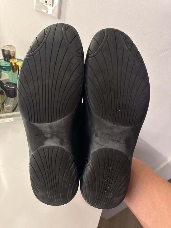 Salvatore Ferragamo Black Leather Gancini Loafers Size 9 D main image 9